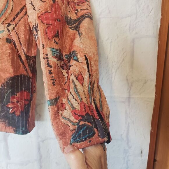 VINTAGE FLASHBACK Reversible Zip Front Jacket Coat - Picture 9 of 14